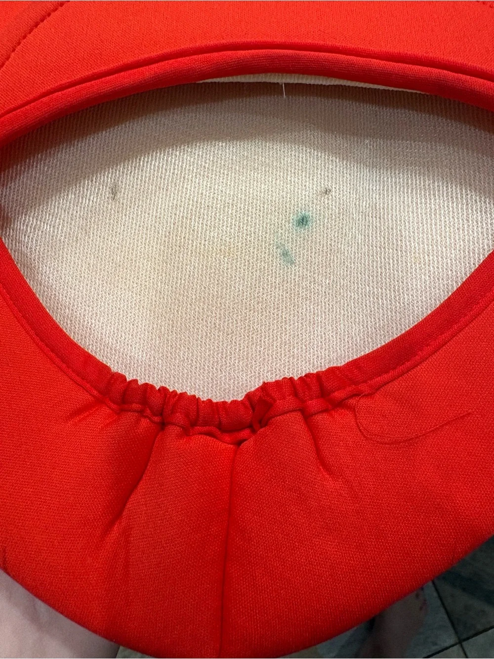 Mario costume youth medium 7-8 *No Mustache* FUC due to fabric pull Mark on hat